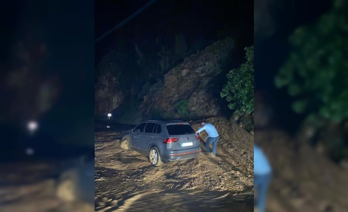 Heyelan nedeniyle kapanan Artvin-Şavşat kara yolu ulaşıma açıldı