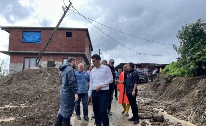 AK Parti'li Avcı, Rize'de sağanaktan etkilenen bölgeleri inceledi: