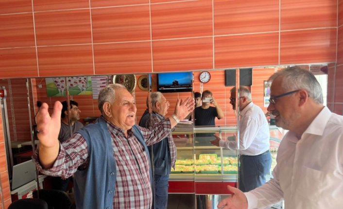 Bafra Belediye Başkanı Hamit Kılıç esnaf ziyaretinde bulundu