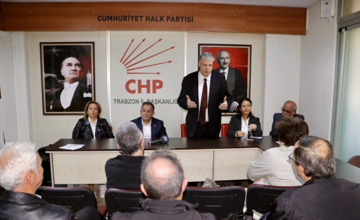 CHP genel başkanlığına adaylığını açıklayan Öymen, Trabzon'da konuştu:
