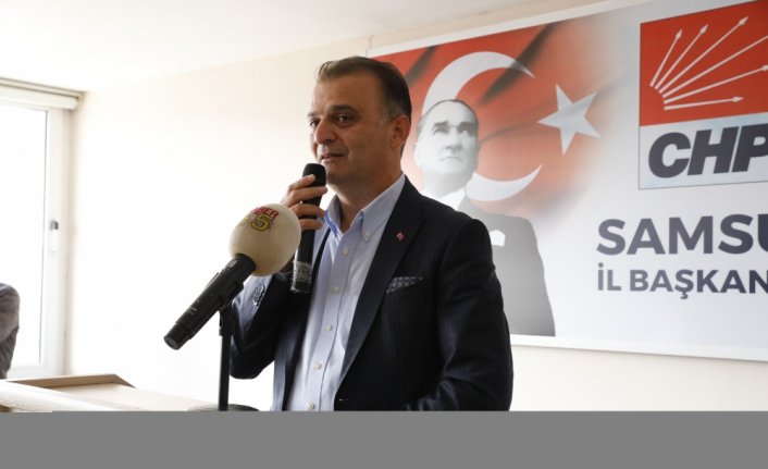 CHP Samsun İl Başkanı seçilen Mehmet Özdağ görevi devraldı