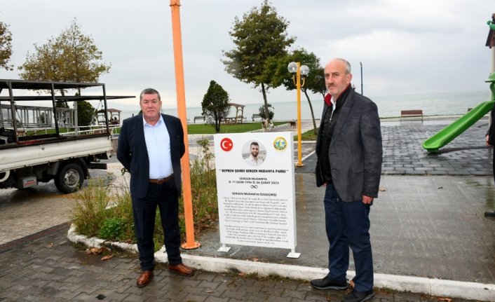 Depremde vefat eden Sergen Mudanya'nın ismi Alaplı'da yaşatılacak