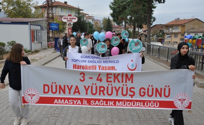 Gümüşhacıköy'de “Dünya Yürüyüş Günü“ etkinliği düzenlendi