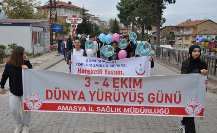 Gümüşhacıköy'de “Dünya Yürüyüş Günü“ etkinliği düzenlendi