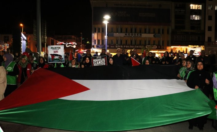 Kastamonu'da “Özgür Filistin Yürüyüşü“ düzenlendi