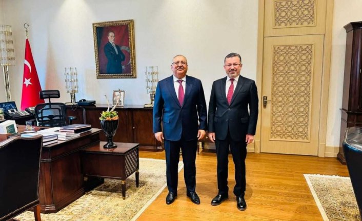 KBÜ Rektörü Kırışık, Cumhurbaşkanı Yardımcısı Yılmaz ile görüştü