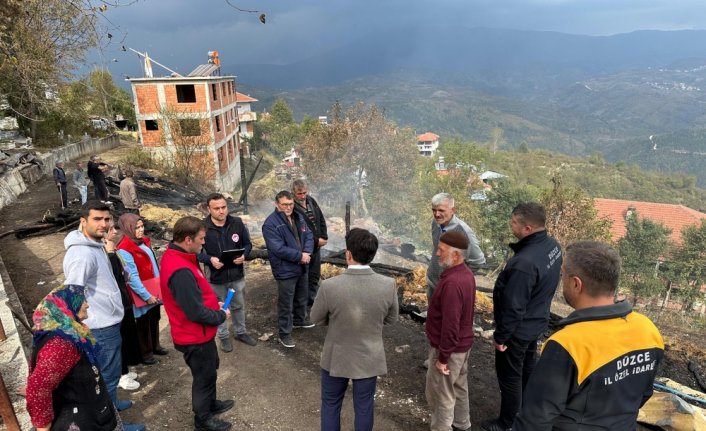 Samanlık yangınının ardından hasar tespit çalışmaları sürüyor