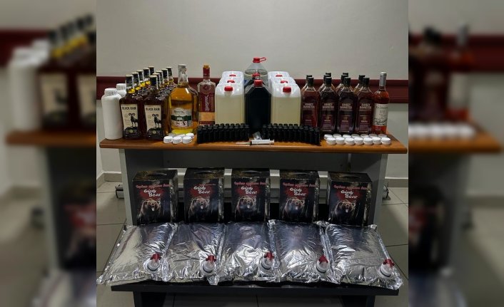 Sinop'ta gümrük kaçağı alkol ele geçirildi
