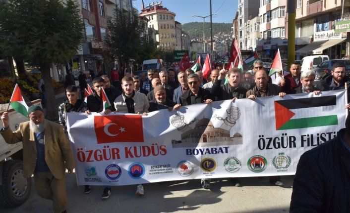 Sinop'ta İsrail'in Gazze'deki saldırıları protesto edildi