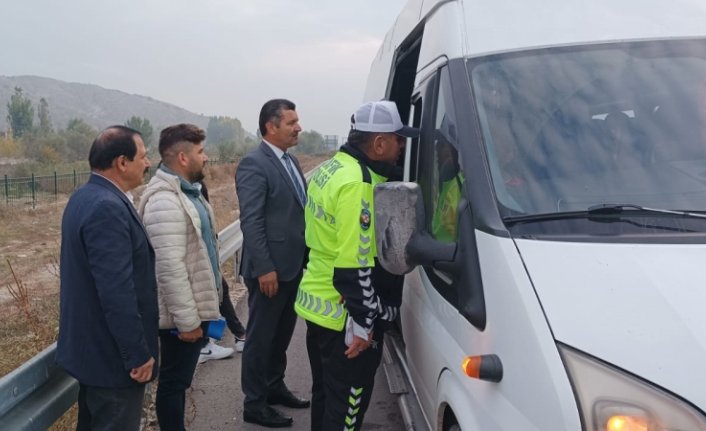 Tokat'ta okul servisleri denetlendi