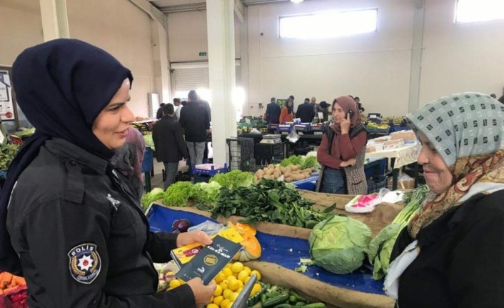 Yeniçağa'da vatandaşlar aile içi şiddetle mücadele konusunda bilgilendiriliyor