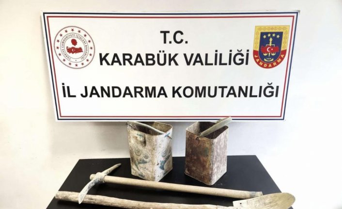 Karabük'te kaçak kazı yapan 4 kişi suçüstü yakalandı