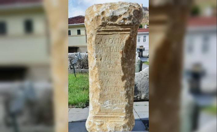 Kastamonu'da Roma dönemine ait mezar steli bulundu