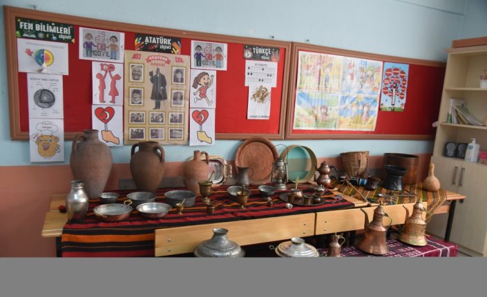 Öğrenciler için sınıfta müze oluşturuldu