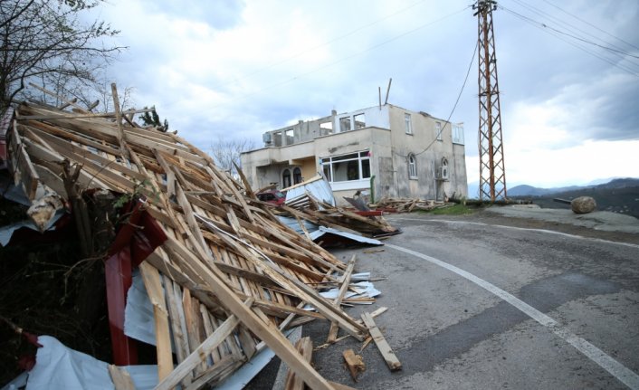Ordu'da fırtına sonrası hasar tespitine başlandı