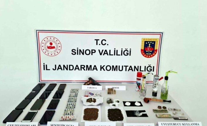 Sinop merkezli uyuşturucu operasyonunda 34 zanlı yakalandı