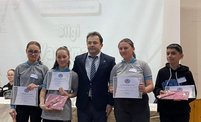 Espiye'de bilgi yarışması düzenlendi