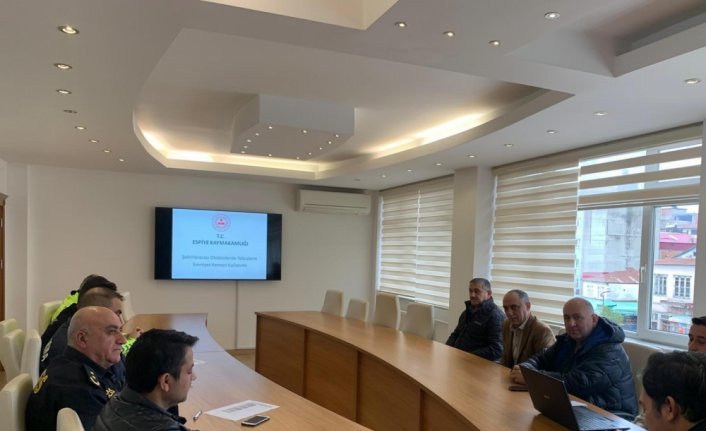 Espiye'de yolcu otobüslerinde emniyet kemeri kullanımına sıkı denetim uygulanacak