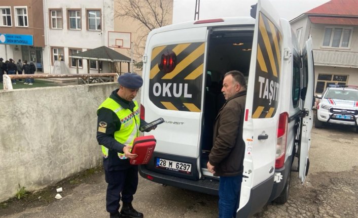 Giresun'da okul servis araçları denetlendi