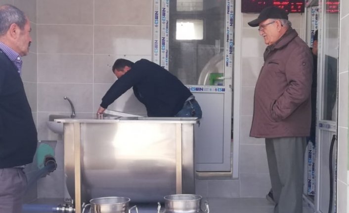 Hanönü'de süt toplama tesisi faaliyete girdi