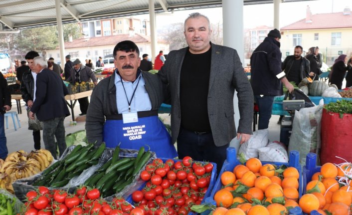 Havza Bakkal ve Bayiler Esnaf Odasından pazarcı önlüğü