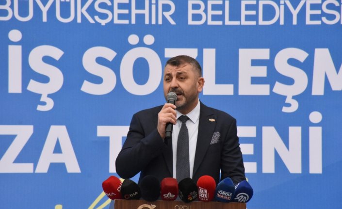 Ordu Büyükşehir Belediyesinde toplu iş sözleşmesi imzalandı