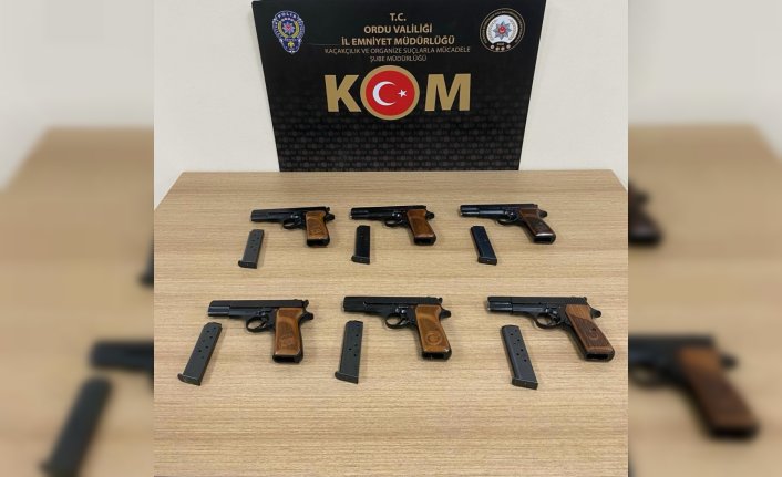 Ordu'da ruhsatsız tabancayla yakalanan 2 kişiden biri tutuklandı