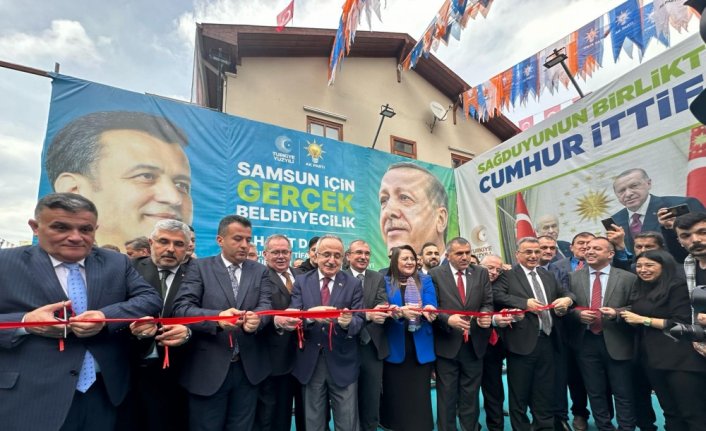 Samsun Büyükşehir Belediye Başkan adayı Doğan, SKM açılışına katıldı