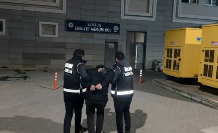 Samsun'da 18 yıl kesinleşmiş hapis cezası bulunan firari yakalandı