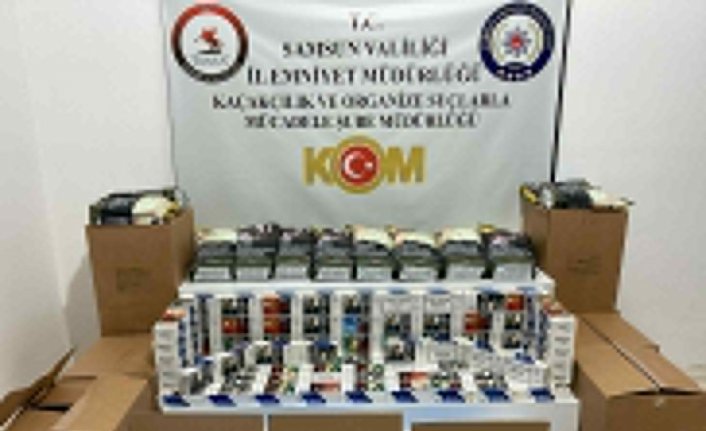 Samsun'da 50 bin makaron ele geçirildi