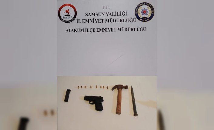 Samsun'da daha önce birlikte yaşadığı kadının evine kapıyı kırarak giren zanlı tutuklandı
