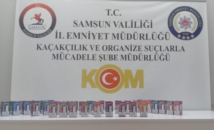 Samsun'da gümrük kaçağı elektronik sigaralar ele geçirildi