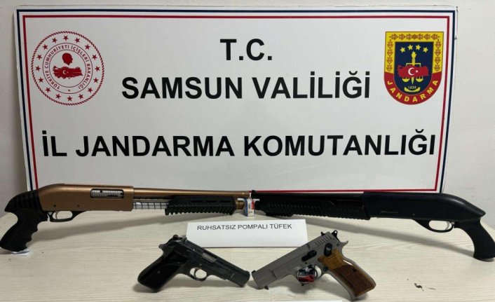 Samsun'da havaya ateş eden 2 kişi gözaltına alındı