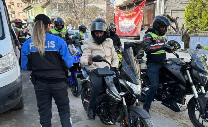 Samsun'da motosiklet sürücüleri farkındalık turu attı