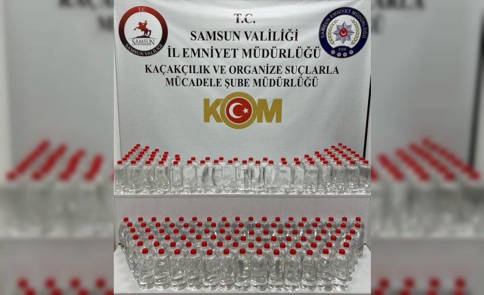 Samsun’da sahte içki operasyonunda 1 zanlı yakalandı