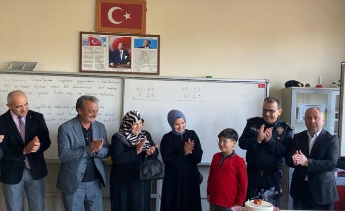 Tokat'ta şehit uzman çavuşun oğluna doğum günü sürprizi