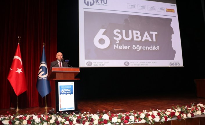 Trabzon Valisi Yıldırım, “6 Şubat: Neler Öğrendik“ panelinde konuştu: