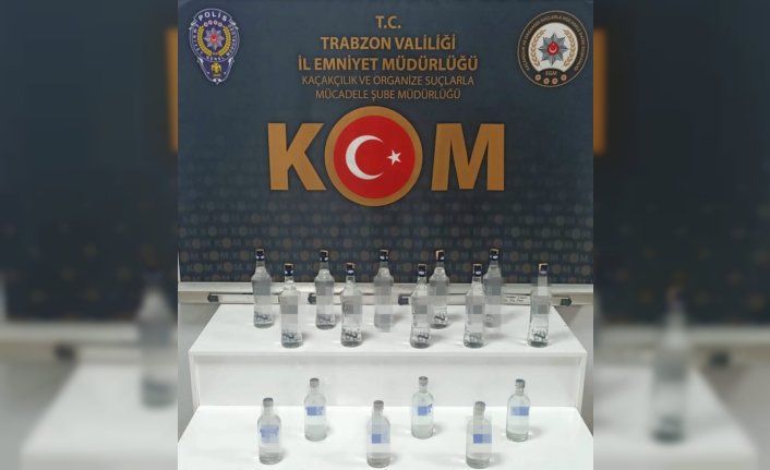 Trabzon'da sahte içki operasyonunda 1 kişi yakalandı