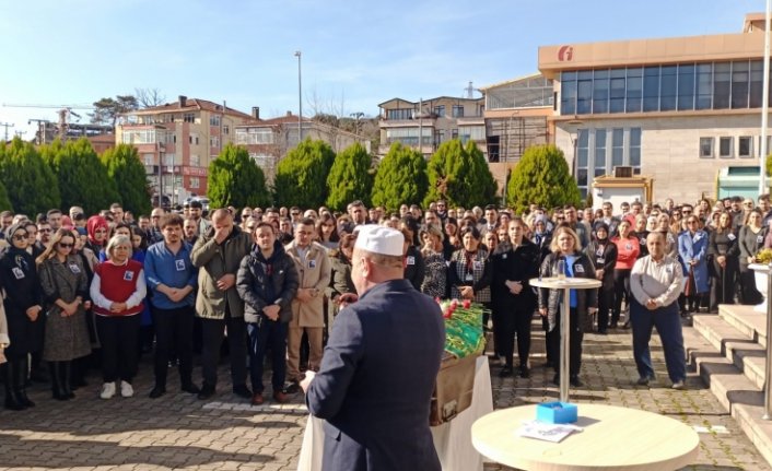 Zonguldak'ta yaşamını yitiren adliye personeli için tören düzenlendi