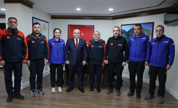 AFAD Artvin İl Müdürü Şenlioğlu'dan Vali Ünsal'a ziyaret