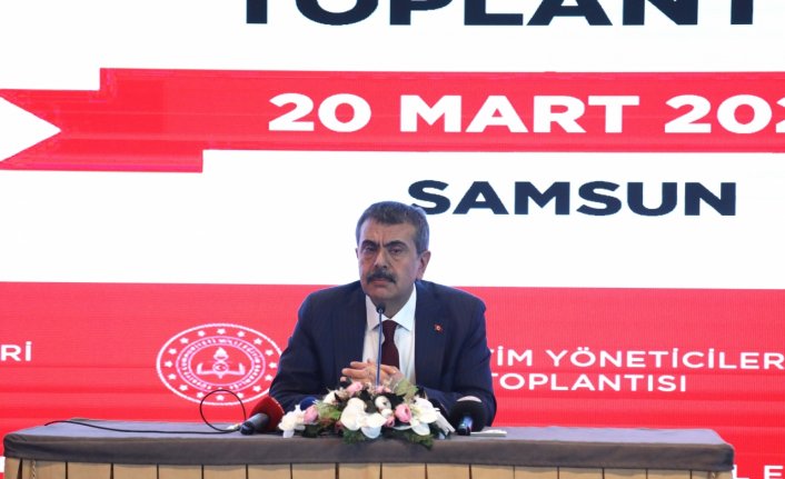 Bakan Tekin, Samsun İl Eğitim Yöneticileri Toplantısı'nda konuştu: