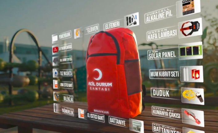 Baykar, çalışanlarına dağıttığı Acil Durum Çantası'yla afetlere hazırlığa dikkati çekti