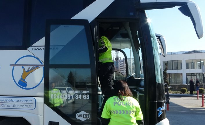 Çorum’da yolcu otobüsleri denetlendi