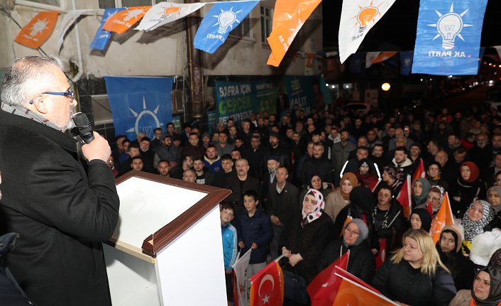 CUMHUR İTTİFAKI BAFRA BELEDİYE BAŞKAN ADAYI HAMİT KILIÇ MAHALLE MİTİNGİNDE ÇOŞKULU KALABALIĞA SESLENDİ “TARİH YAZMAK İÇİN GÜN SAYIYORUZ”