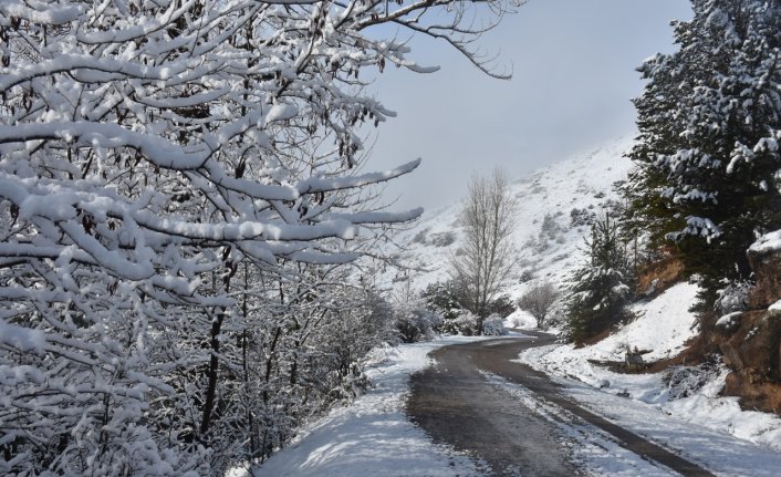 Giresun ve Gümüşhane'de 33 köy yolu kar nedeniyle kapandı