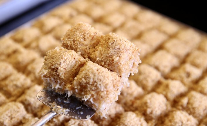 Giresun'da ramazan sofralarının vazgeçilmez tatlısı fındıkla lezzetlenen kadayıf