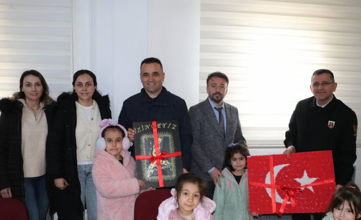 Havza Anaokulu öğrencilerinden jandarmaya ziyaret