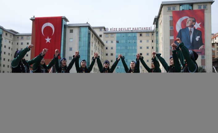 Rize'nin düşman işgalinden kurtuluşunun 106'ncı yıl dönümü kutlandı