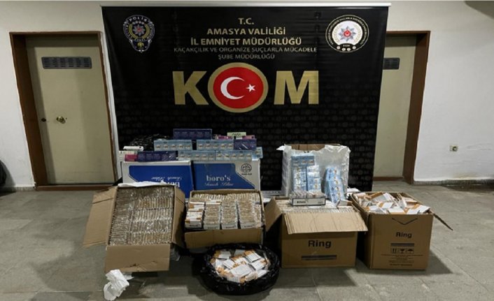 Suluova'da 56 bin 100 makaron ele geçirildi