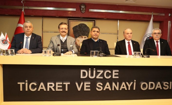 TOBB Başkanı Hisarcıklıoğlu, DTSO'yu ziyaret etti